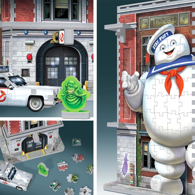 WREBBIT 3D puzzle Ghostbusters: Remiza strażaków Pogromców Duchów 500 elementów