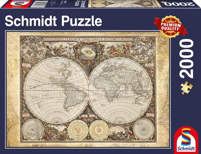 Puzzle Schmidt historyczna mapa świata 2000 elementów