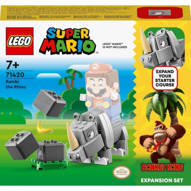 Nosorożec Rambi - Zestaw rozszerzający LEGO Super Mario