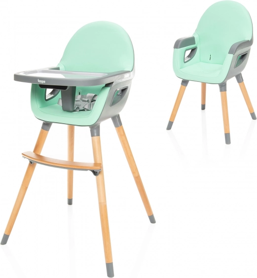 Krzesełko dziecięce Dolce 2, Ice Green/Grey
