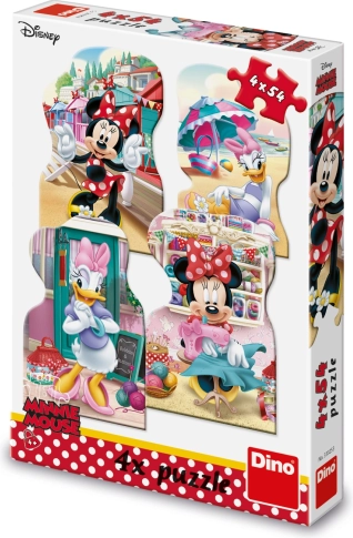 Puzzle Minnie i Daisy Lato 4x54 elementów