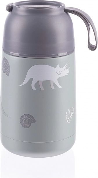 Termos na jedzenie z silikonowym uchwytem 620 ml, Dino