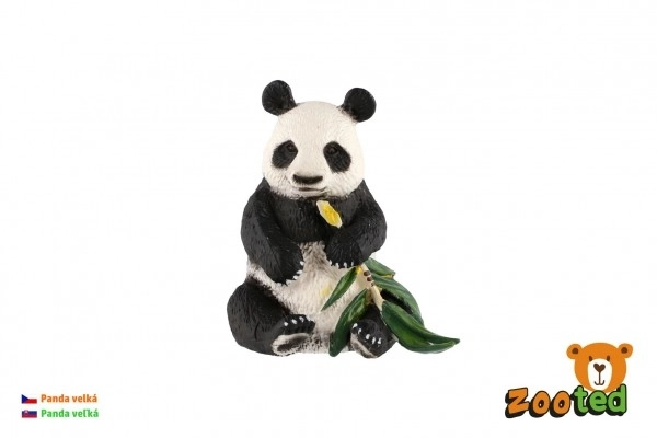 Duża panda z zooted plastiku 8cm w woreczku