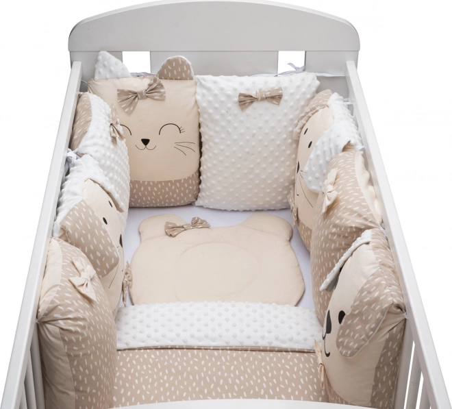 Zestaw do łóżeczka Sleep Guardian 12-częściowy beżowy