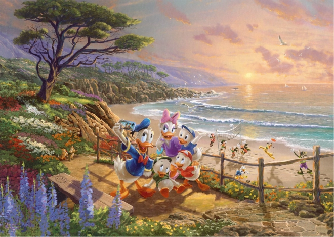 Puzzle Donald i Daisy: Kacze popołudnie 1000 elementów