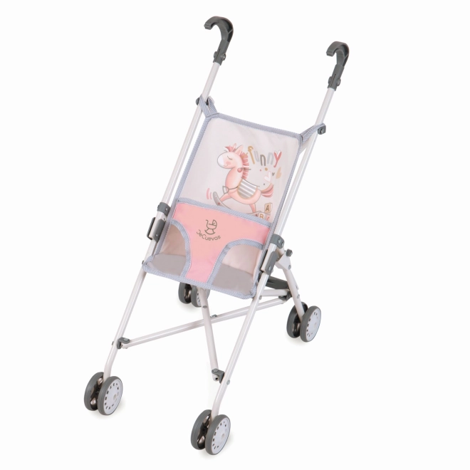 DeCuevas 90086 Składany wózek dla lalek typu parasolka FUNNY 2023 - 56 cm