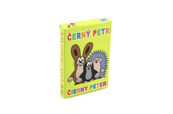 Černy Petr Krtek gra towarzyska - karty w papierowym pudełku 6x9cm