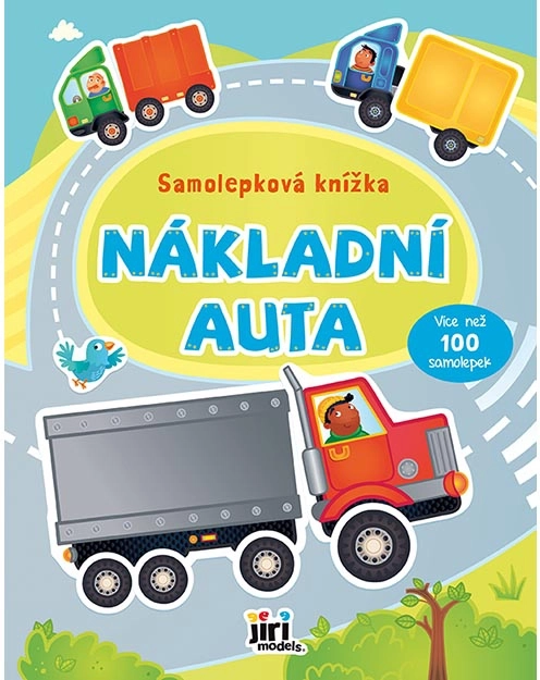 Książeczka z naklejkami Ciężarówki