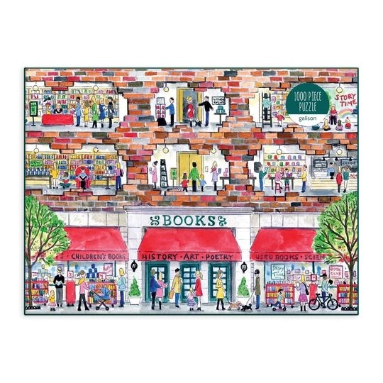 Galison Puzzle Dzień w księgarni 1000 części