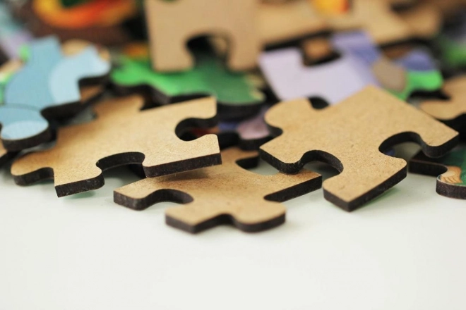 Drewniane puzzle kapitan słoń