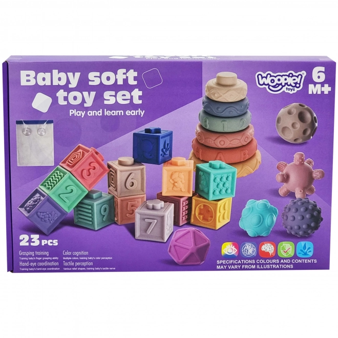 Woopie dziecięce kostki sensoryczne do liczenia