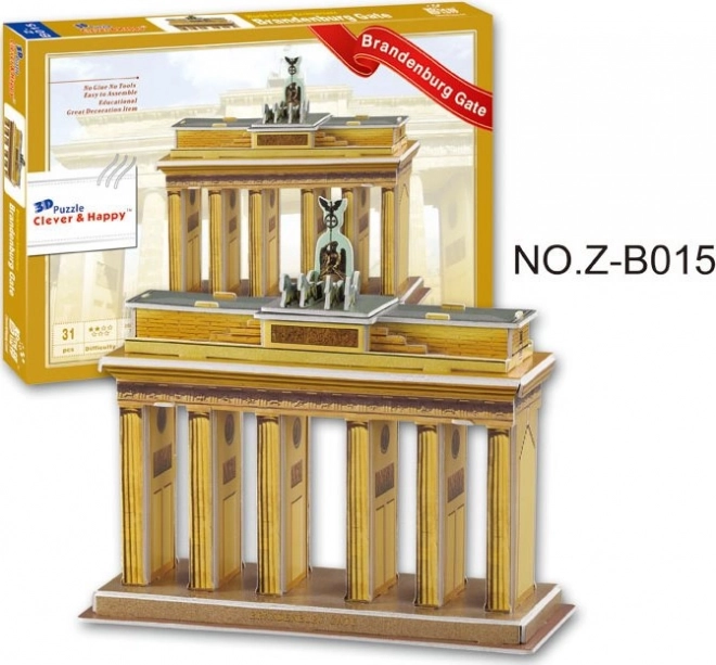 3D puzzle Brama Brandenburska 31 elementów