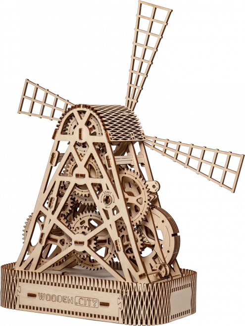 WOODEN CITY 3D puzzle Młyn 222 części