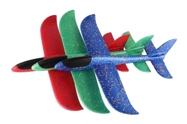 Samolot rzutkowy piankowy model 47cm 3 kolory na karcie