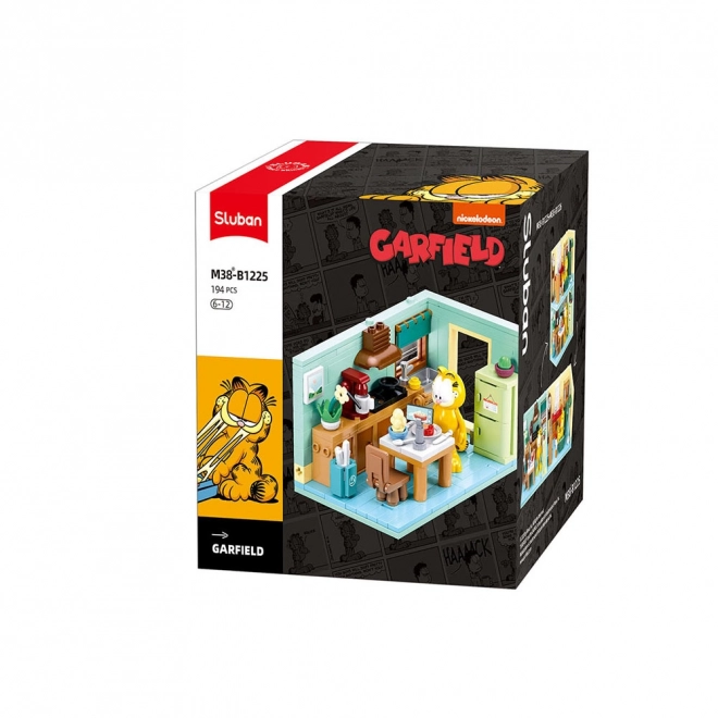 Sluban Garfield w kuchni
