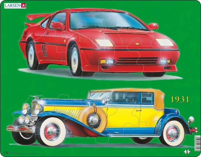 Puzzle auta: historia i teraźniejszość - 25 elementów