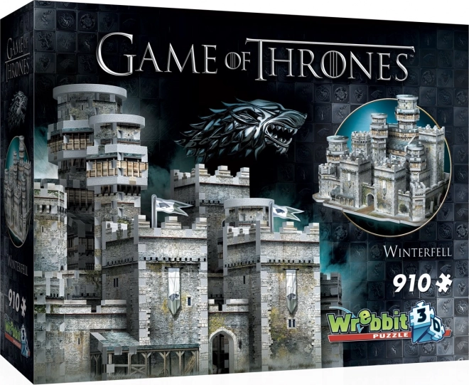 WREBBIT 3D puzzle Gra o tron: Winterfell 910 elementów