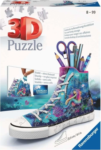 3D puzzle tenisówka Czarodziejska morska syrena 112 elementów RAVENSBURGER