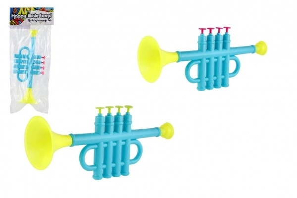 Trąbka/Trąbka plastikowa 25cm 2 kolory w woreczku