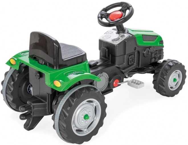 Traktor pedałowy zielony