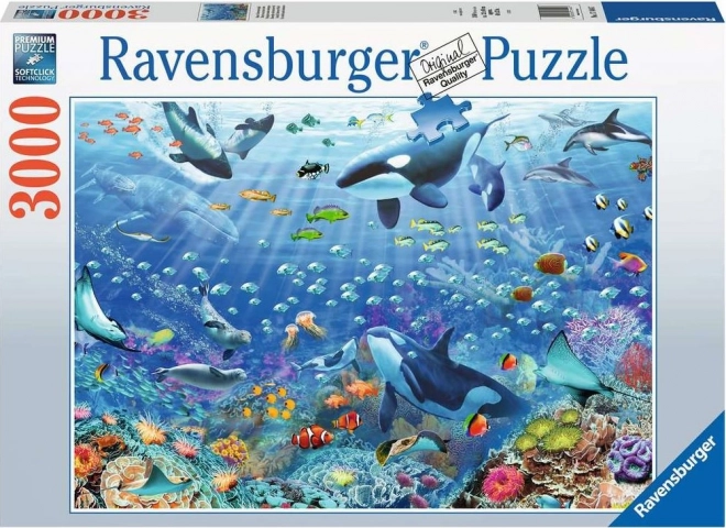 Ravensburger puzzle kolorowy podwodny świat 3000 kawałków