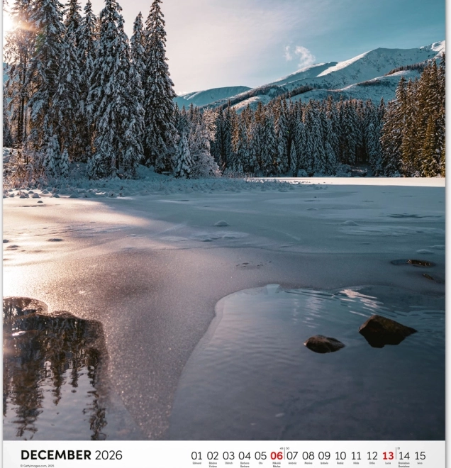 Kalendarz ścienny Tatry 2026