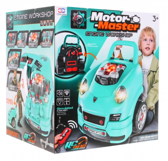 DIY Motor Master - zestaw dla małego mechanika niebieski