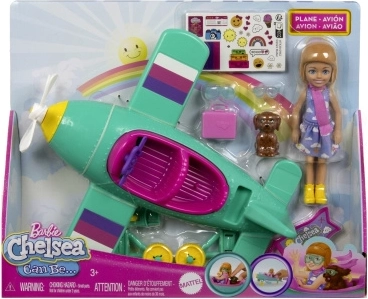 Barbie Chelsea – samolot z lalką pilotką i szczeniaczkiem