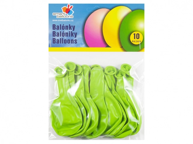 Jasnozielone balony dmuchane