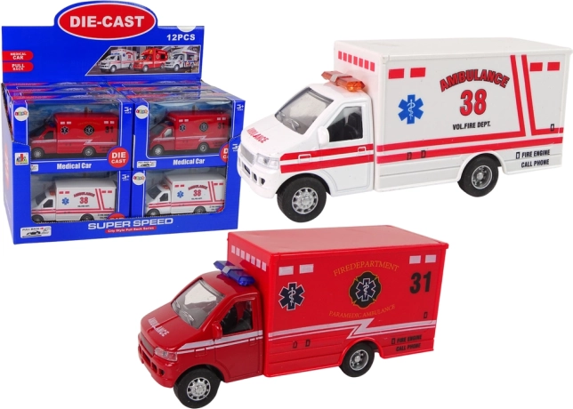 Pojazd strażacki Ambulans z napędem ciernym, 2 kolory