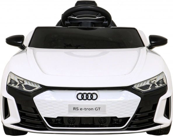 Elektryczny samochodzik Audi RS e-tron GT dla dzieci z napędem 4x4, pilotem i LED – Biały