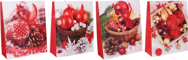 Torebka prezentowa Święta M 26 × 32 × 10 cm