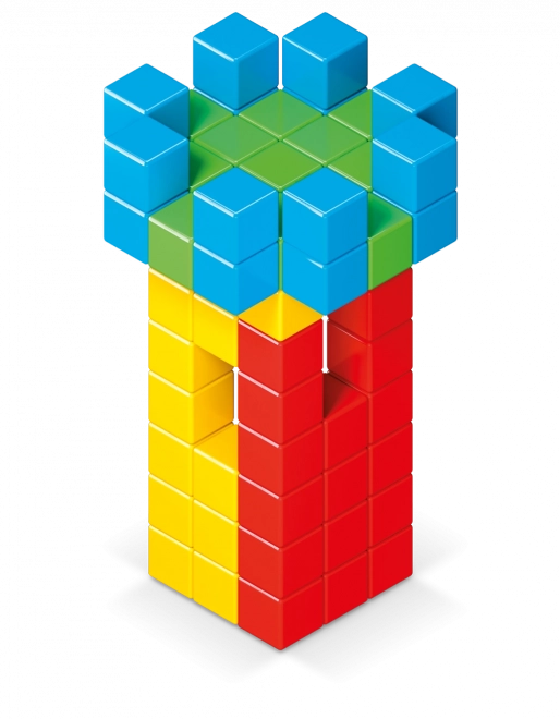Magnetyczne klocki GEOMAG Magicube Green Line 64 klocków
