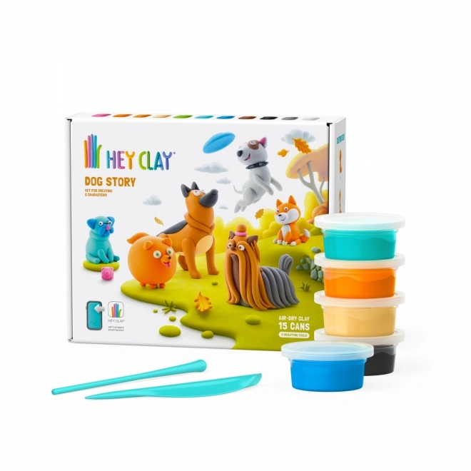 Hey Clay: Historia psów - zestaw mas plastycznych