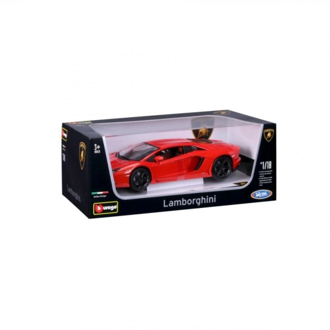 Bburago Lamborghini Aventador 1:18 pomarańczowy 18-11033