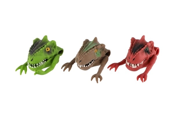 Pacynka dinozaur 6x8cm silikon 3 kolory
