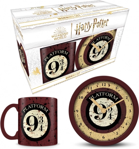 Zestaw prezentowy z zegarem i budzikiem Harry Potter