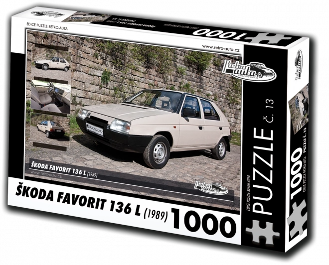 Puzzle RETRO-AUTA Škoda Favorit 136 L 1000 elementów