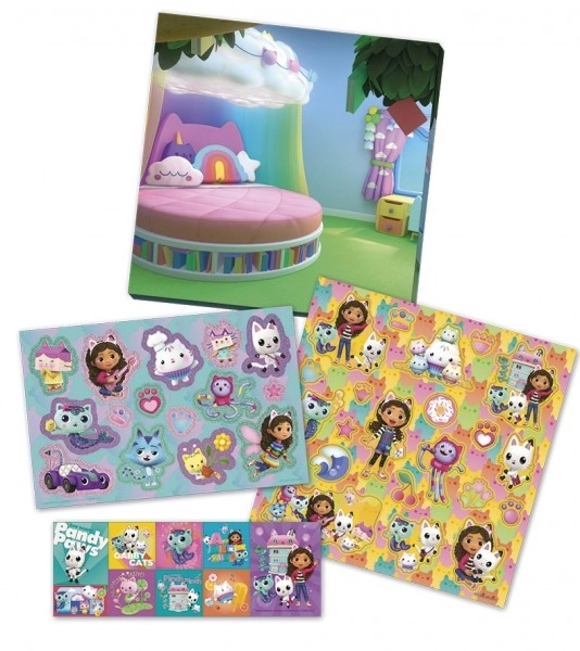 Zestaw upominkowy Gabby's Dollhouse z naklejkami
