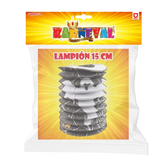 Lampion czarny Halloween duch 15 cm