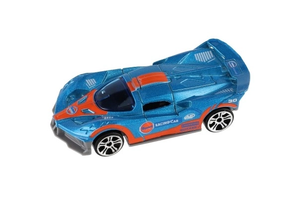 Auto sportowe 6szt. metal/plastik 8cm na wolny bieg w pudełku 10,5x27,5x4cm