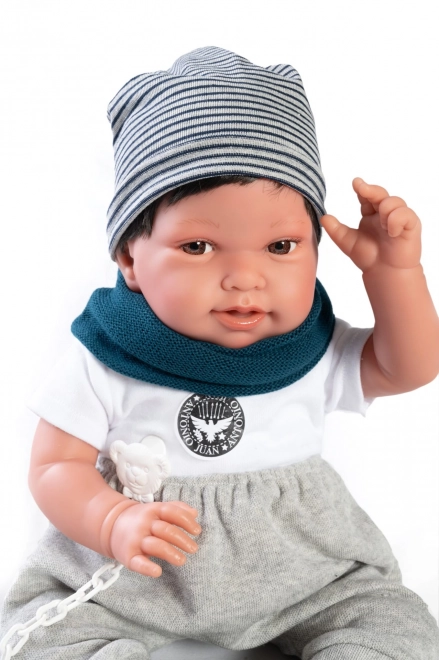 Realistyczna lalka–niemowlę z miękkim ciałem Antonio Juan Pipo Hair 42 cm