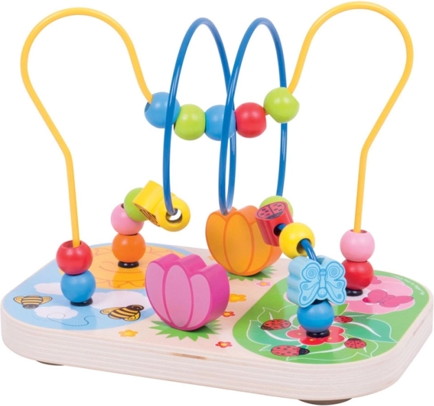Drewniany motoryczny labirynt Łąka Bigjigs Baby