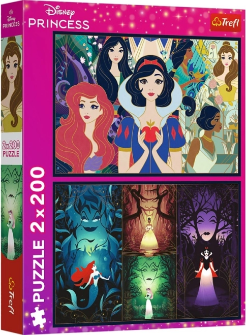 Puzzle 2×200 elementów Disney PRINCESS – Urocze księżniczki