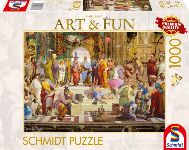 Schmidt Puzzle Art&Fun: Szkoła Ateńska 1000 elementów