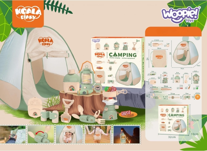 Woopie Kempingowy Namiot dla Małych Odkrywców XXL 15 szt.