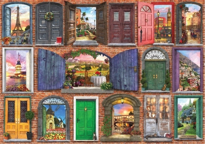 Puzzle Drzwi Europy 1000 elementów