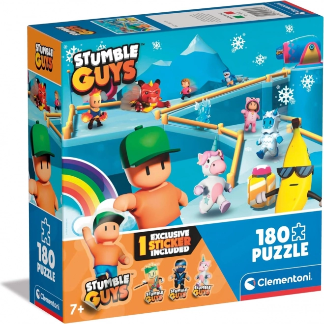 clementoni puzzle stumble guys 180 elementów z naklejką