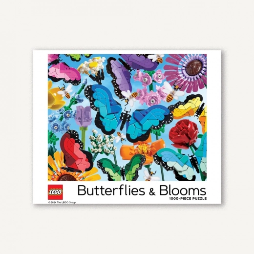 Chronicle Books puzzle LEGO motyle i kwiaty 1000 elementów