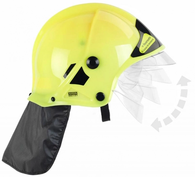 Kask strażacki, żółty